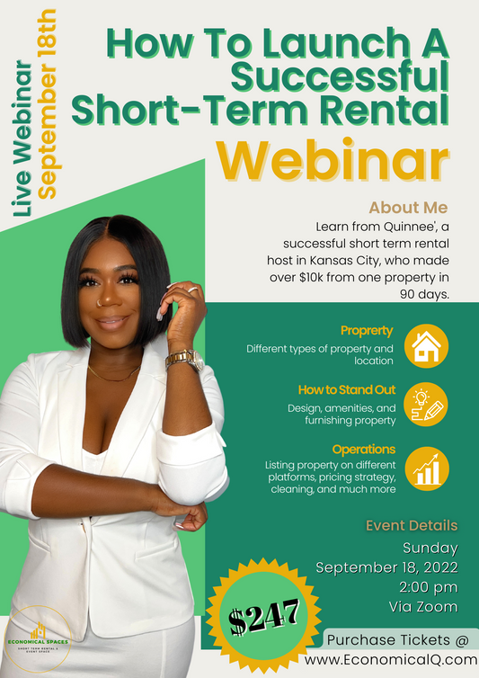 Live Webinar: How to Launch A Successful Short Term Rental